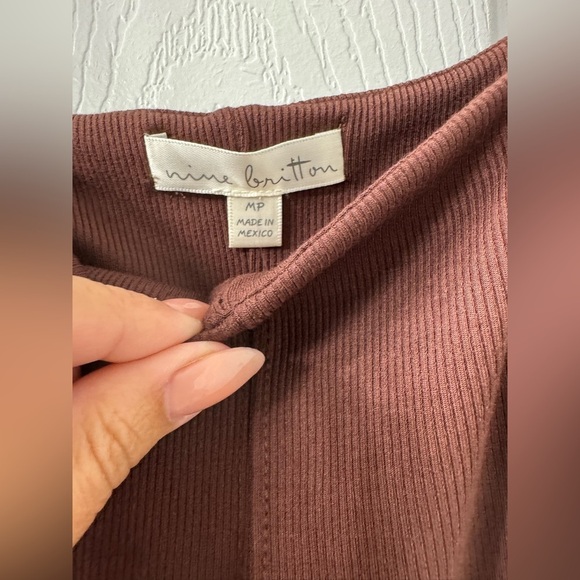 Nine Britton Rich Brown Midi Dress NWT - Picture 3 of 4